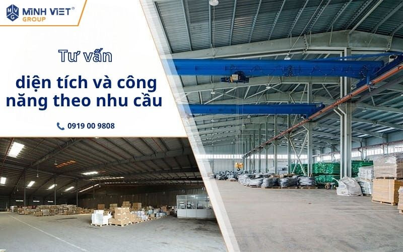 Tư vấn diện tích và công năng theo nhu cầu doanh nghiệp